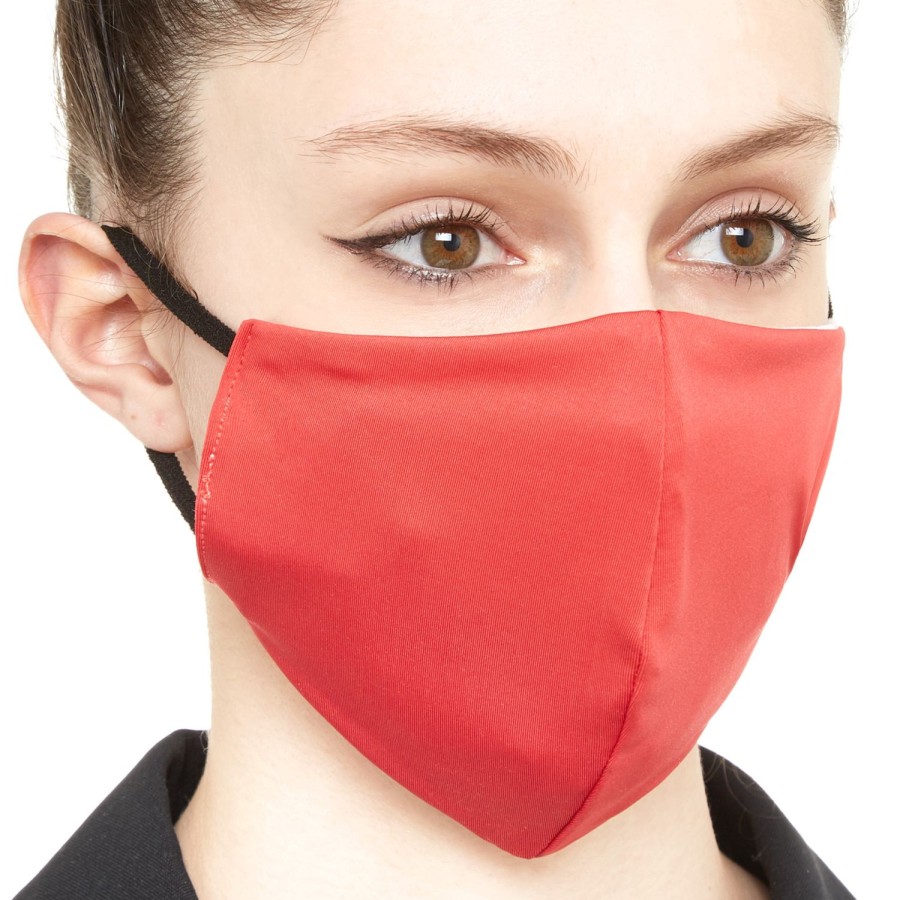 Beauty COINCASADESIGN | Solid Color Fabric Washable Mask Red