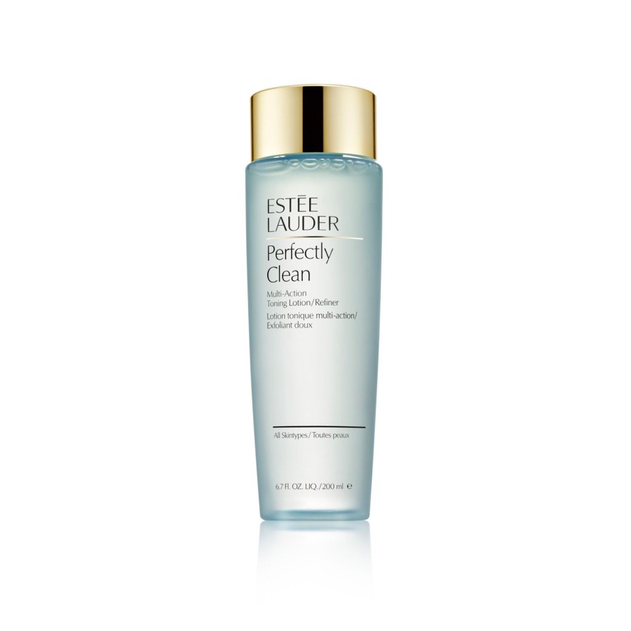 Beauty ESTÉE LAUDER Face Cleansers | Est Ae Lauder Multi-Action Toning Lotion/Refiner Perfectly Clean 200 Ml Light Blue