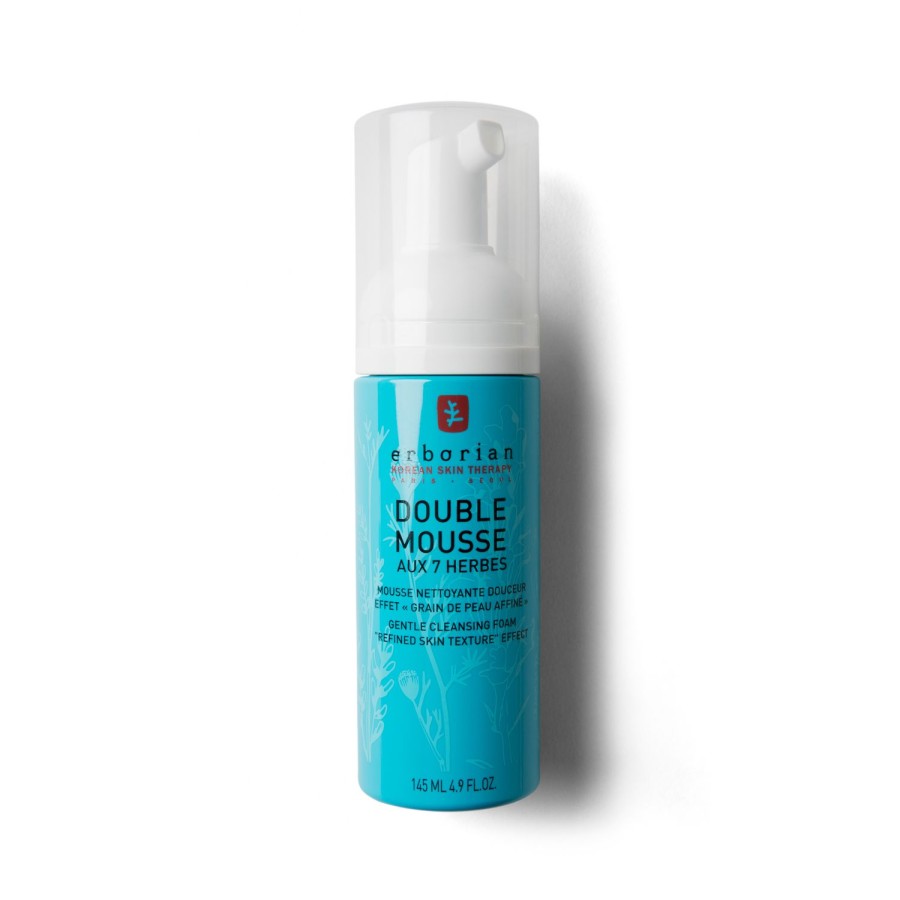 Beauty ERBORIAN Face Cleansers | Double Mousse - Mousse Cleanser Light Blue