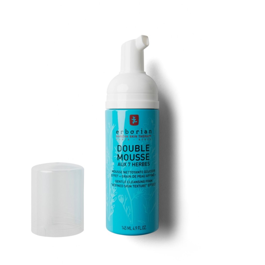 Beauty ERBORIAN Face Cleansers | Double Mousse - Mousse Cleanser Light Blue