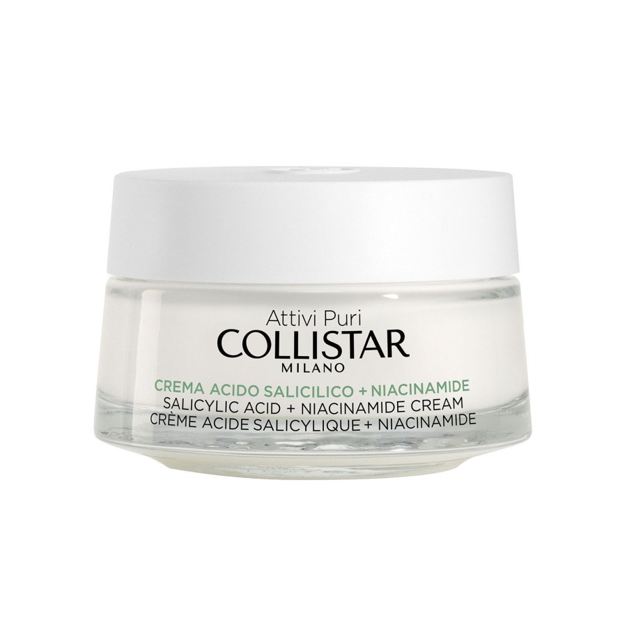 Beauty COLLISTAR Moisturizers | Collistar - Salicylic Acid + Niacinamide Cream 50 Ml White