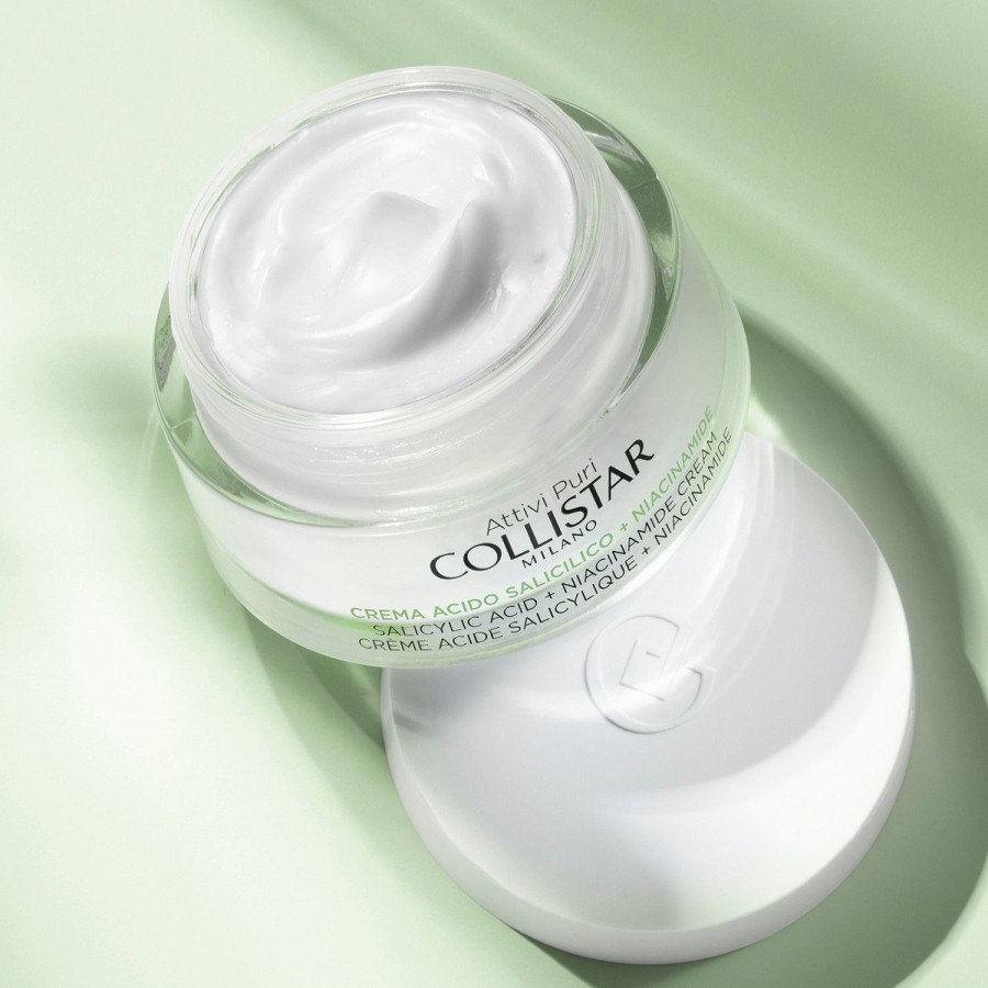 Beauty COLLISTAR Moisturizers | Collistar - Salicylic Acid + Niacinamide Cream 50 Ml White