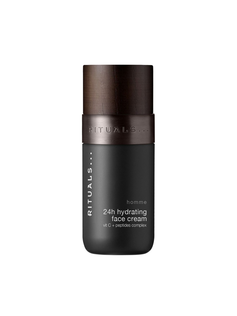 Beauty RITUALS Creams And Lotions | The Rituals Homme 24H Hydrating Face Cream Black