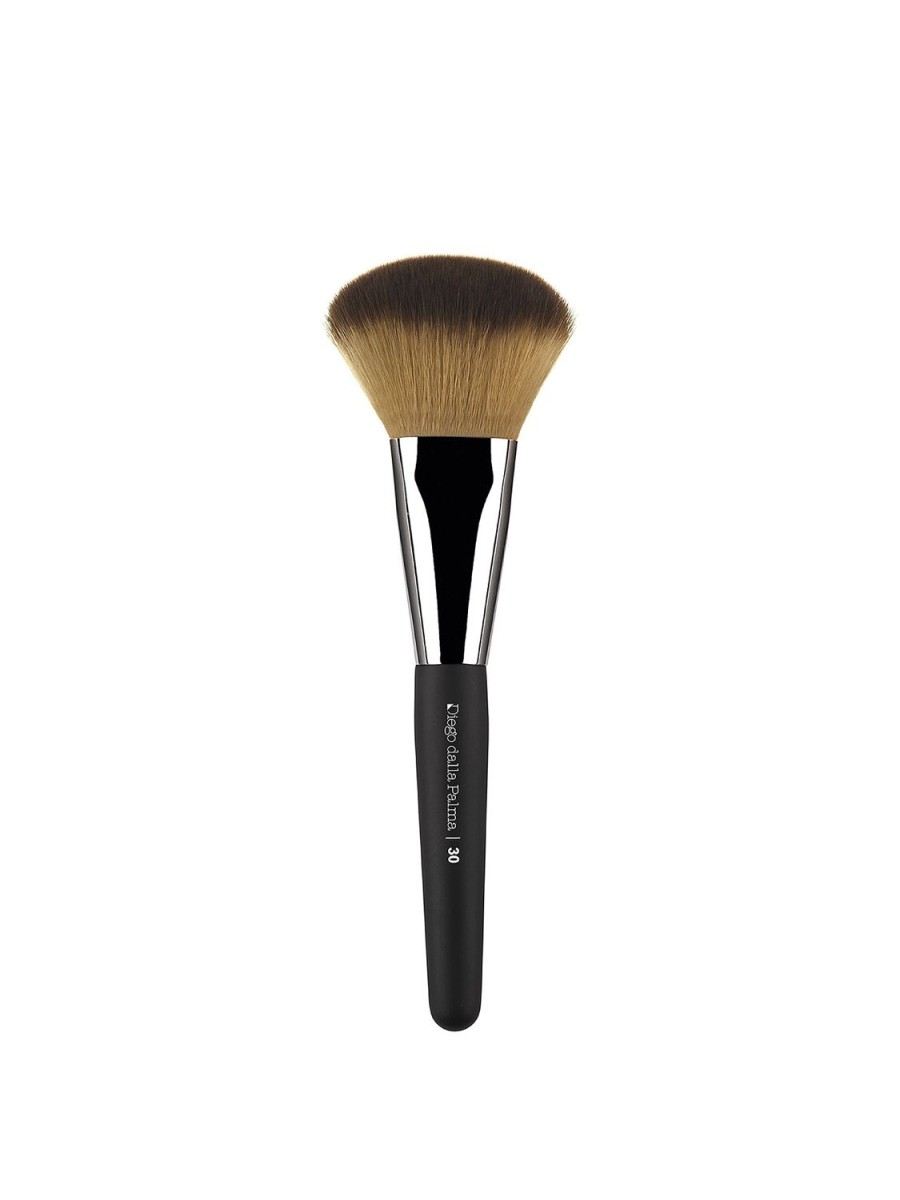 Beauty DIEGO DALLA PALMA Make-Up Accessories | Flat Powder Brush - For Contouring No. 30 Black