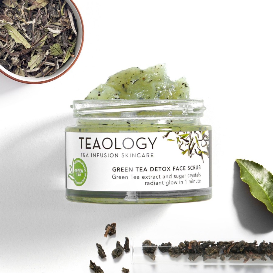 Beauty TEAOLOGY Scrubs And Exfoliators | Teaology Green Tea Detox Face Scrub 50 Ml White