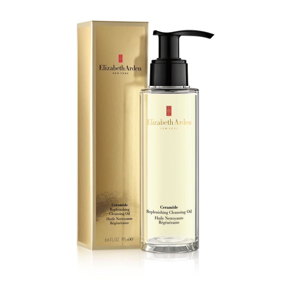 Beauty ELIZABETH ARDEN Face Cleansers | Ceramide Replenishing Cleansing Oil 200 Ml Golden Yellow