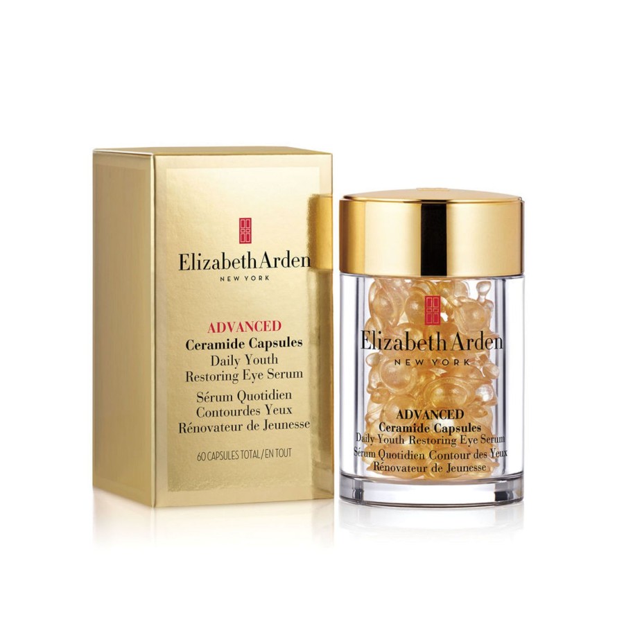 Beauty ELIZABETH ARDEN Antiageing | Advanced Ceramide Capsules Daily Youth Restoring Eye Serum - 60 Capsules Golden Yellow