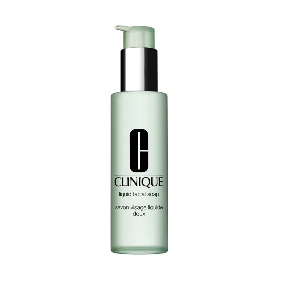 Beauty CLINIQUE Face Cleansers | Clinique Liquid Facial Soap Mild With Dispenser - Dry To Normal Skin 200 Ml Green