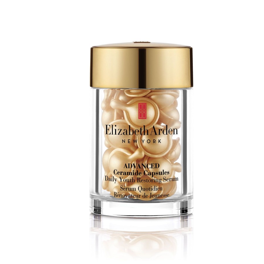 Beauty ELIZABETH ARDEN Antiageing | Advanced Ceramide Capsules Daily Youth Restoring Serum - 30 Capsules Golden Yellow