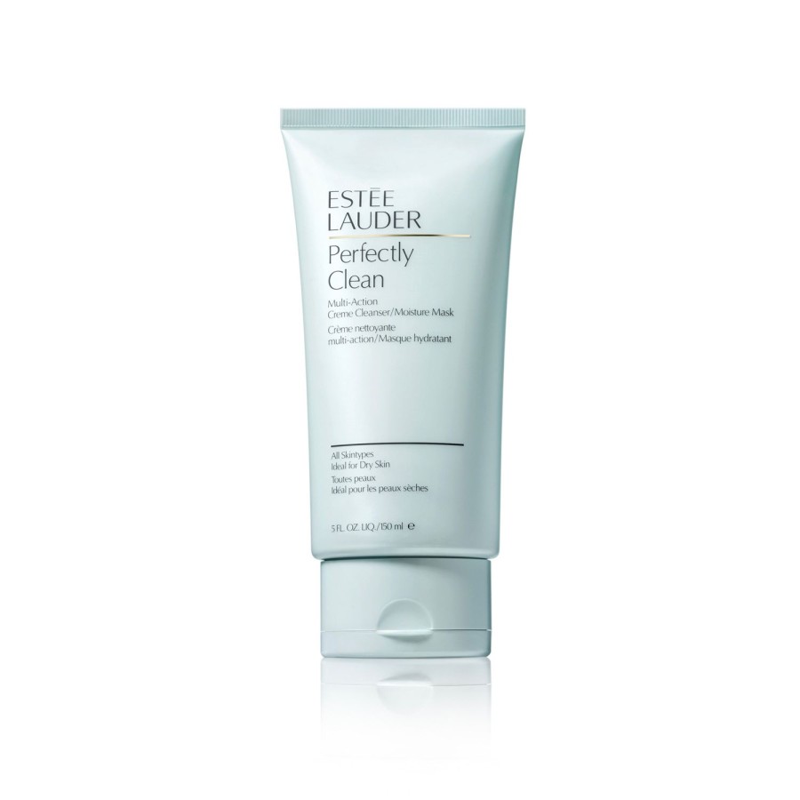 Beauty ESTÉE LAUDER Face Masks | Est Ae Lauder Perfectly Clean Multi-Action Creme Cleanser/Moisture Mask 150 Ml Light Blue