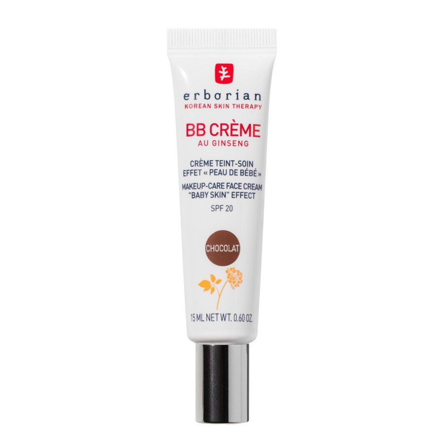 Beauty ERBORIAN Complexion | Bb Creme Chocolat 15Ml - Makeup And Skincare 2 In 1 Brown