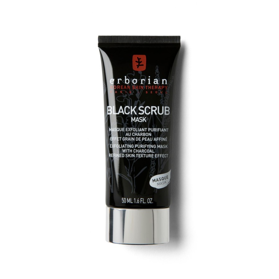 Beauty ERBORIAN Scrubs And Exfoliators | Scrub - Face Scrub Black