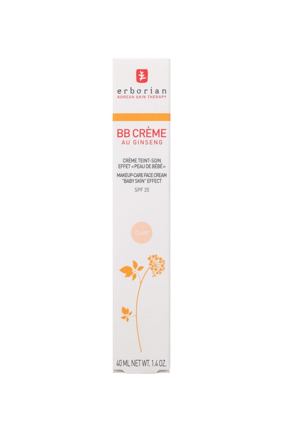 Beauty ERBORIAN Complexion | Bb Creme Clair 40Ml - Makeup And Skincare 2 In 1 Beige