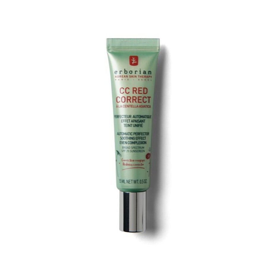 Beauty ERBORIAN Complexion | Cc Red Correct - Redness Corrector Green