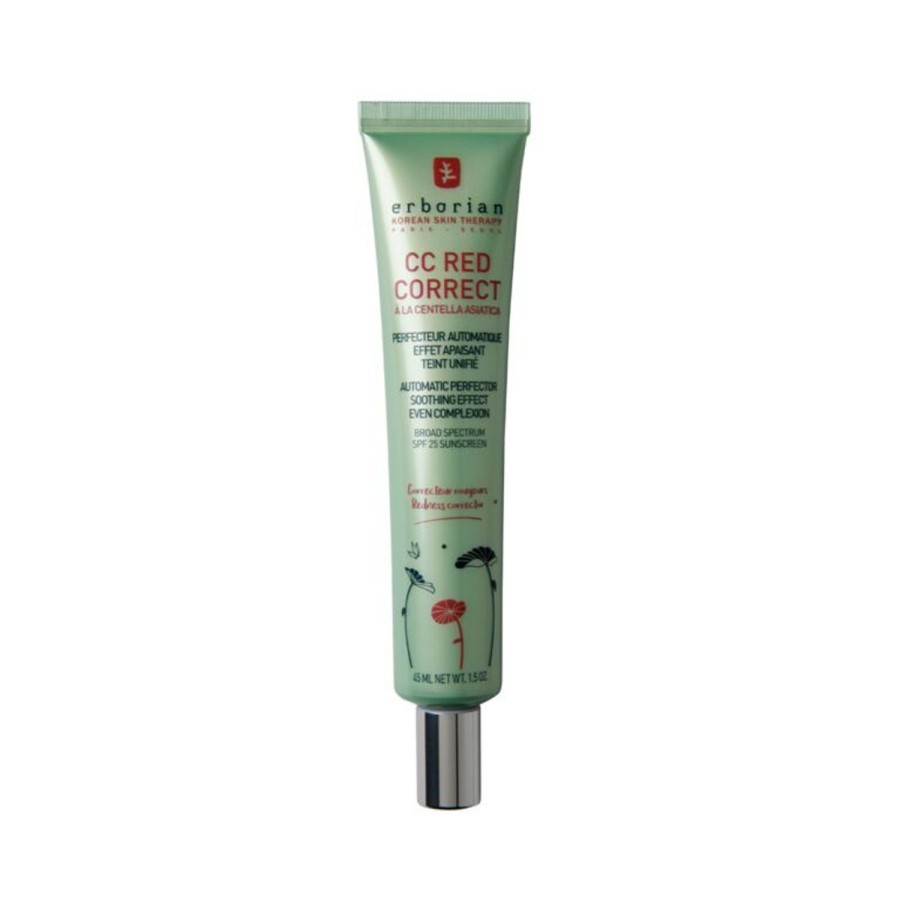 Beauty ERBORIAN Complexion | Cc Red Correct - Redness Corrector Green