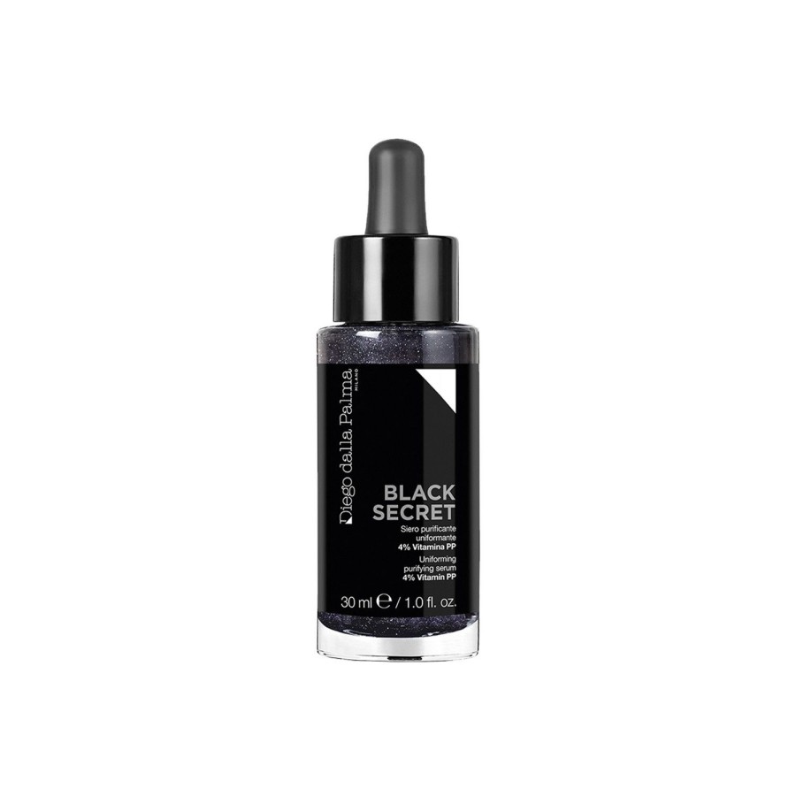 Beauty DIEGO DALLA PALMA Scrubs And Exfoliators | Secret - Uniforming Purifying Serum Black