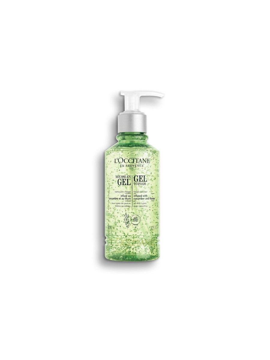 Beauty L'OCCITANE Face Cleansers | Infusion Foam In Gel Cleanser 200 Ml Transparent