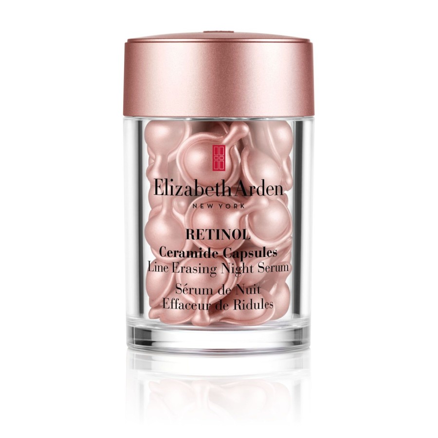 Beauty ELIZABETH ARDEN Antiageing | Retinol Ceramide Capsules Line Erasing Night Serum, 30 Capsules Pink