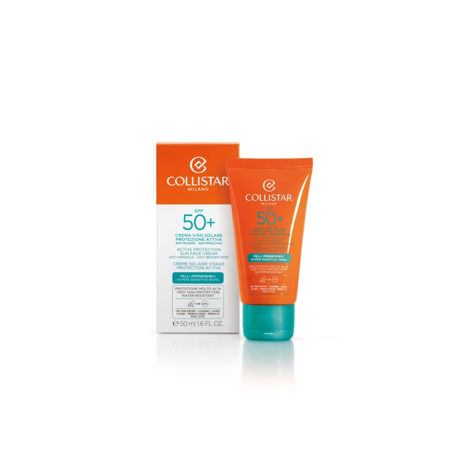 Beauty COLLISTAR Face Suncare | Active Protection Sun Face Cream Spf 50+ Orange