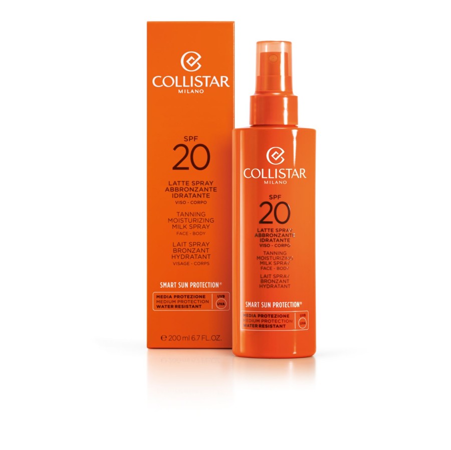 Beauty COLLISTAR Body Suncare | Tanning Moisturizing Milk Spray Spf 20 Orange