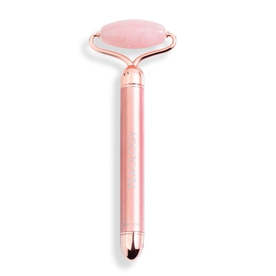 Beauty TEAOLOGY Antiageing | Rose Quartz Vibrating Face Roller White