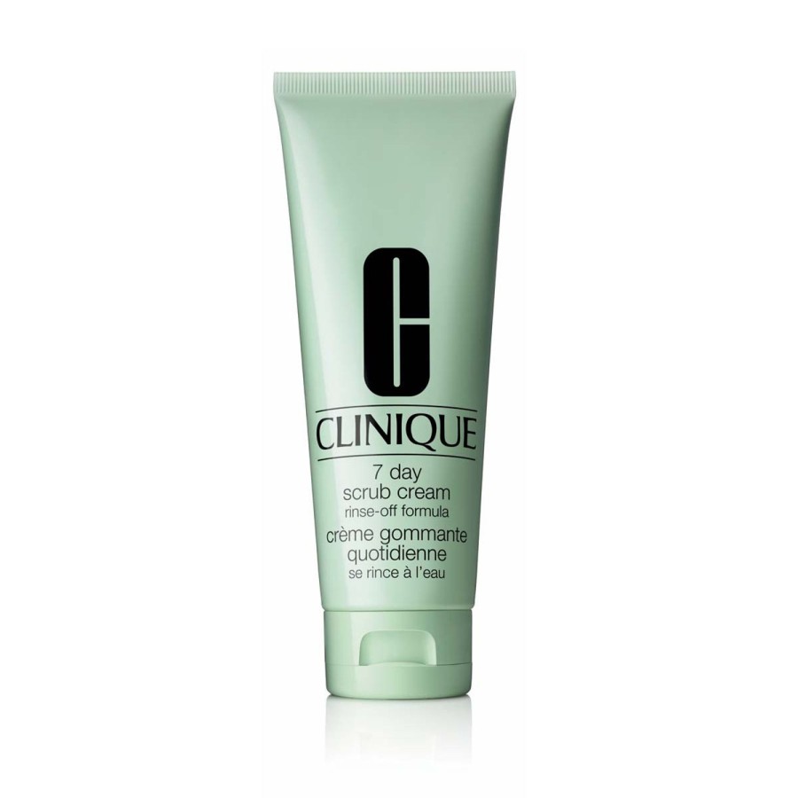 Beauty CLINIQUE Face Cleansers | Clinique 7-Day Scrub Rinse-Off Formula - All Skin Types 100 Ml Green