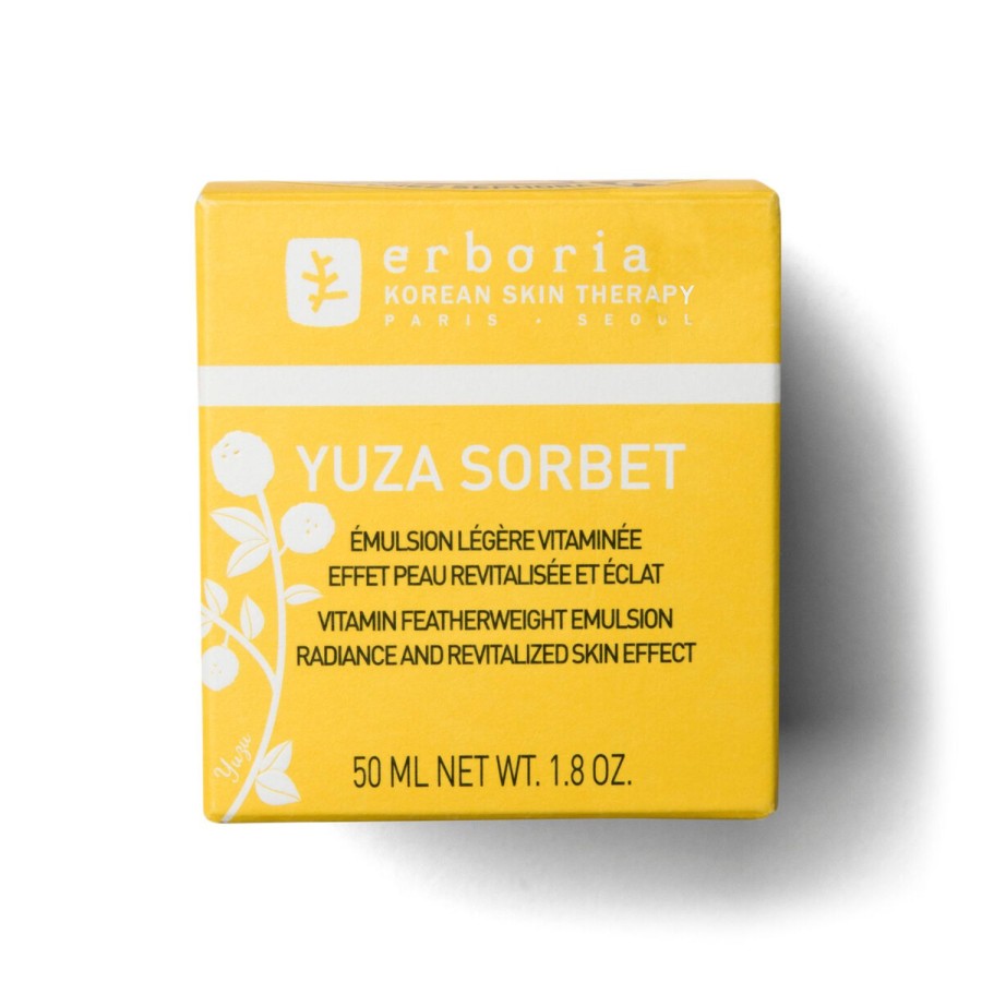 Beauty ERBORIAN Moisturizers | Yuza Sorbet - Protective Day Face Cream Yellow