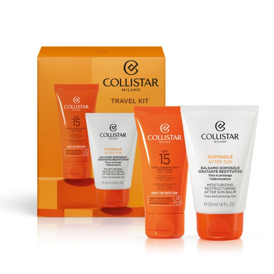 Beauty COLLISTAR | Travel Kit Tanning Cream Spf 15 + After-Sun Balm Multicolor