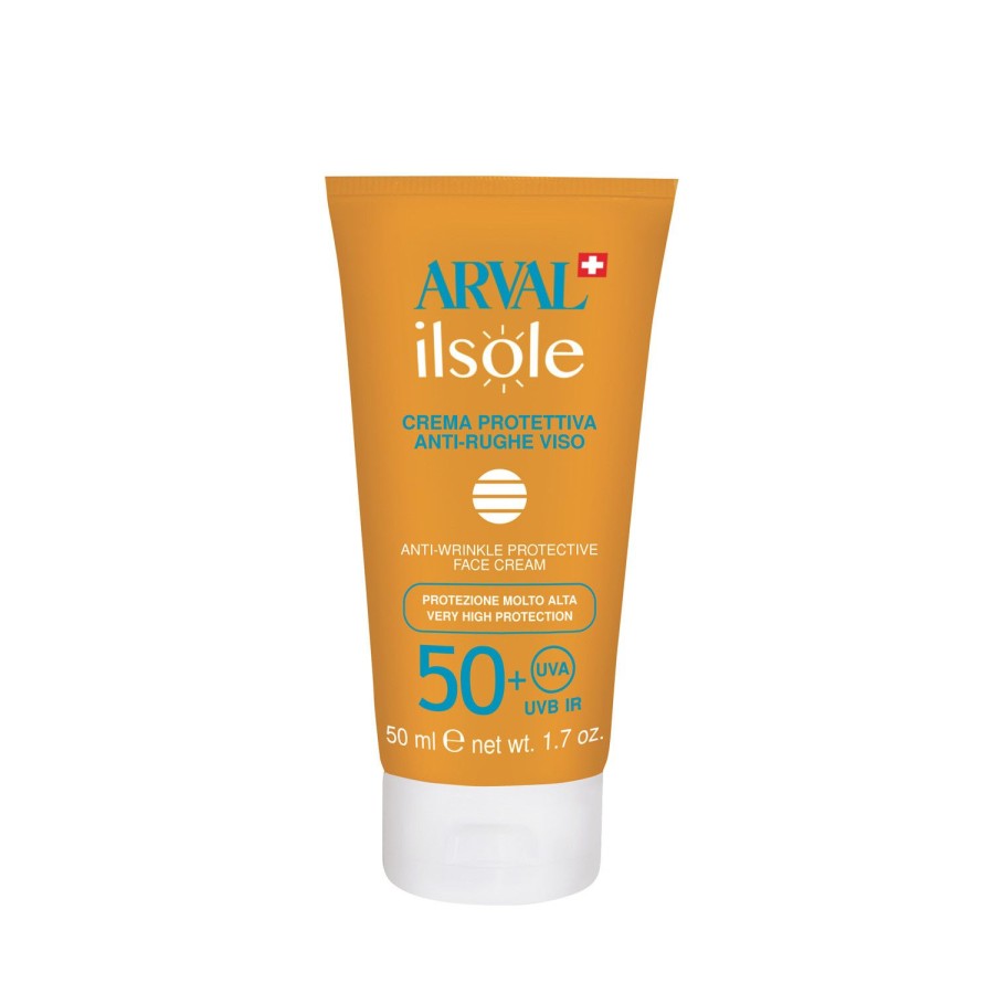 Beauty ARVAL Face Suncare | Protective Anti-Wrinkle Face Cream Spf 50+ Orange