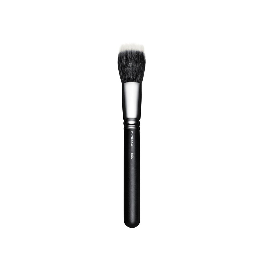 Beauty MAC COSMETICS Make-Up Accessories | Brush - 130S Short Duo Fibre Black