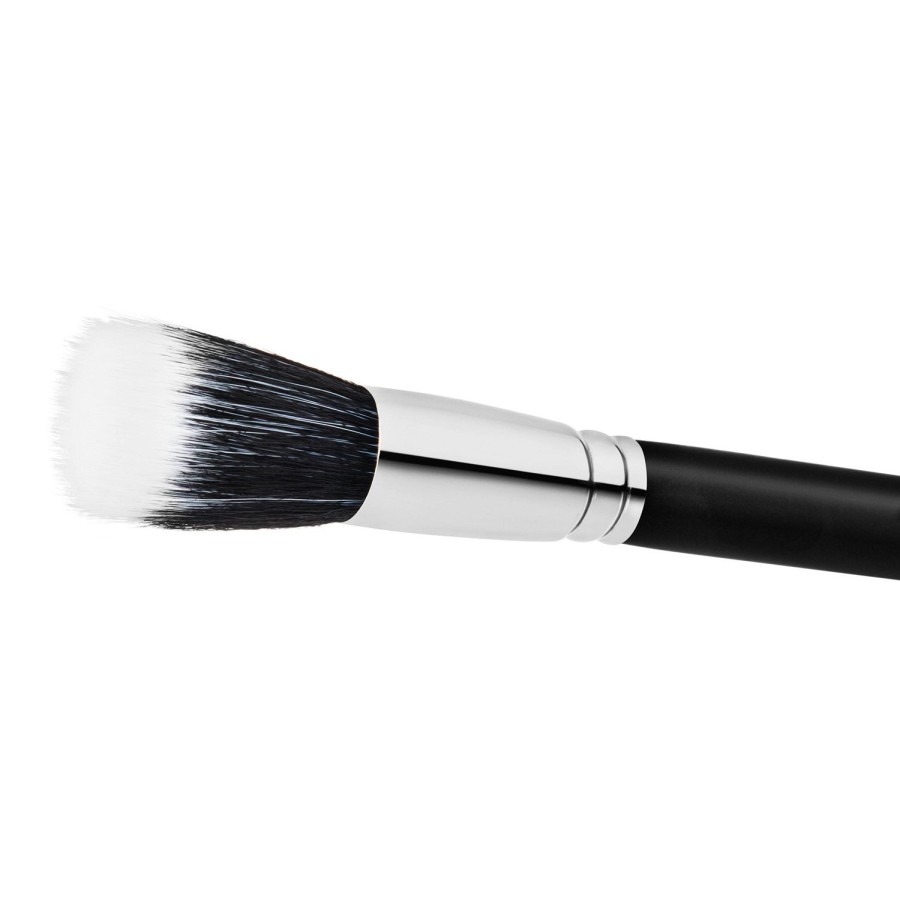 Beauty MAC COSMETICS Make-Up Accessories | Brush - 130S Short Duo Fibre Black