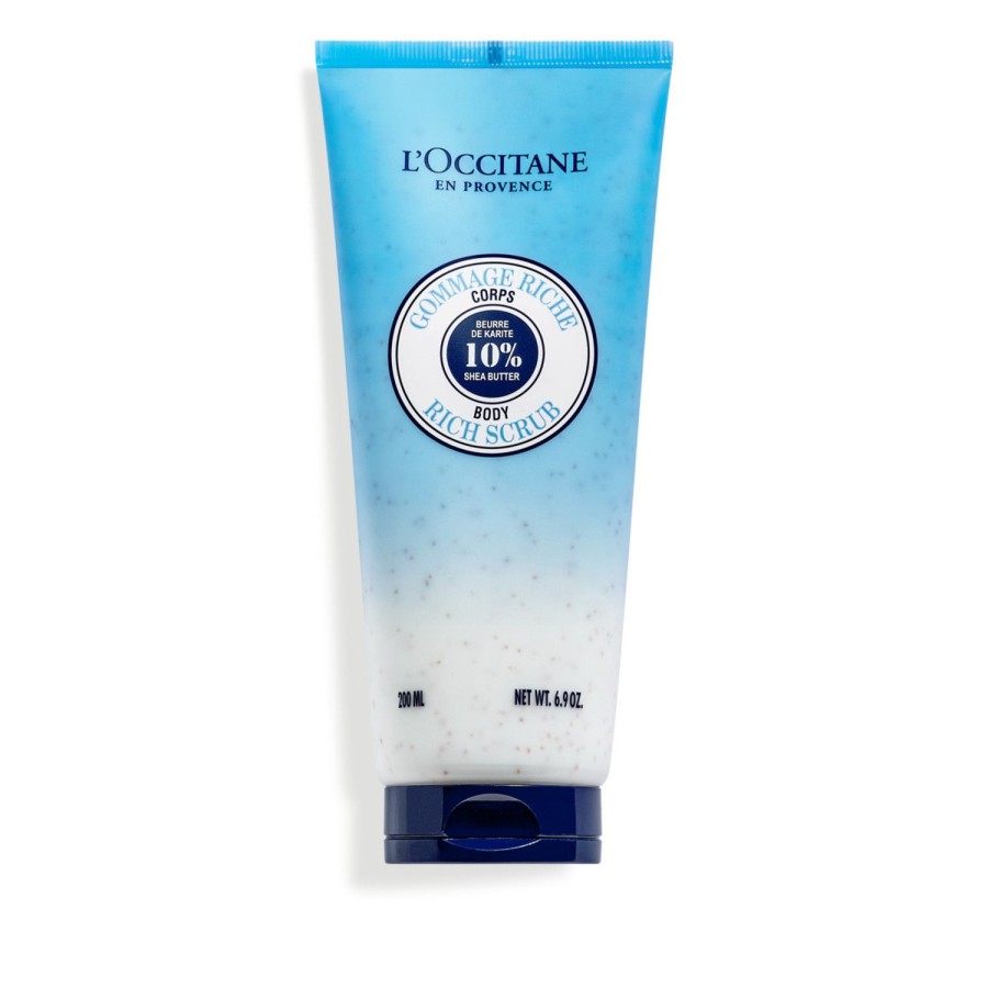 Beauty L'OCCITANE Body Treatment | Shea Body Scrub Light Blue