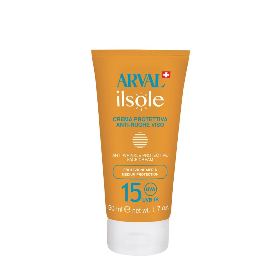 Beauty ARVAL Face Suncare | Protective Anti-Wrinkle Face Cream Spf 15 Orange