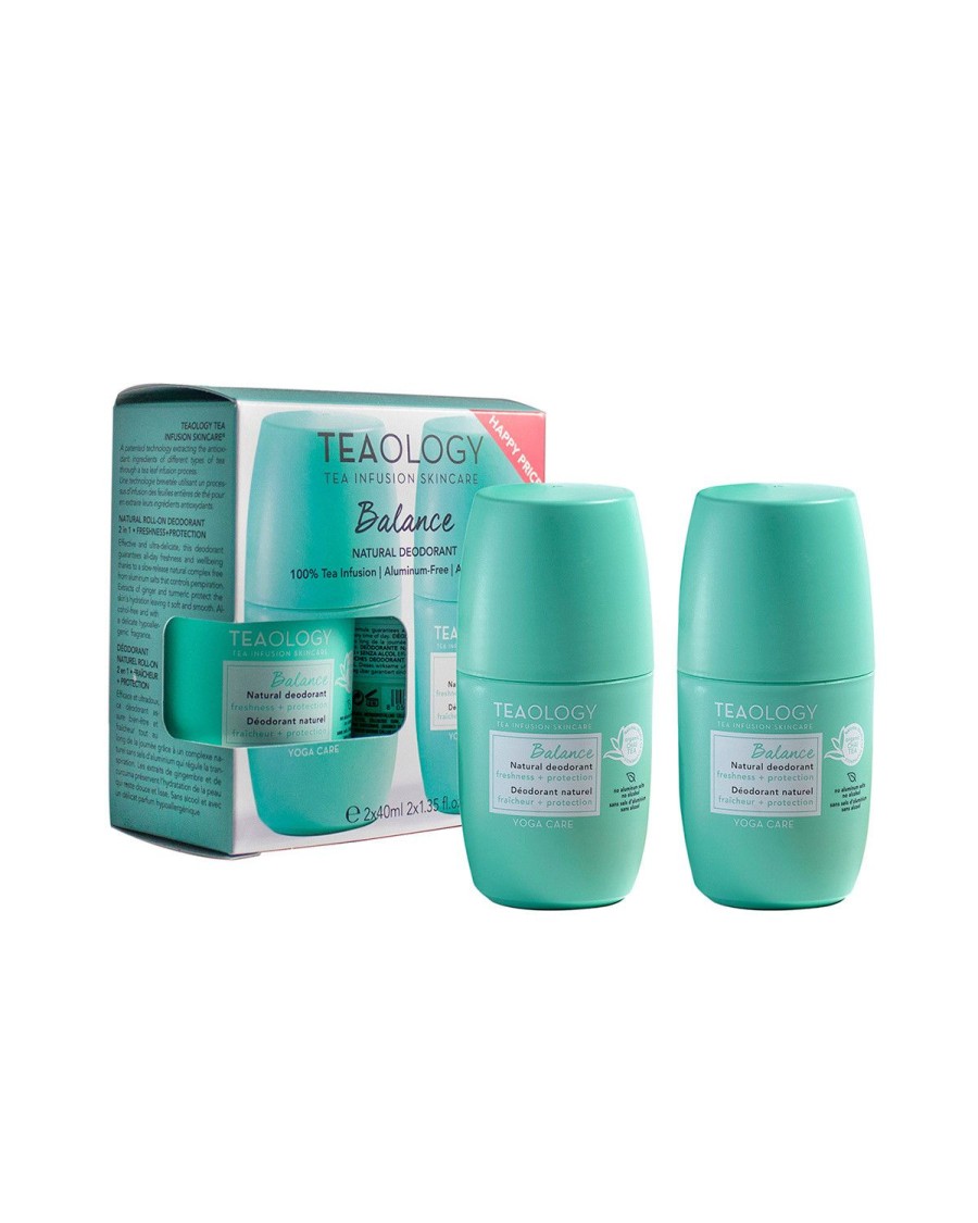 Beauty TEAOLOGY Deodorants | Teaology - Duo Yoga Care Balance Natural Deodorant Light Blue