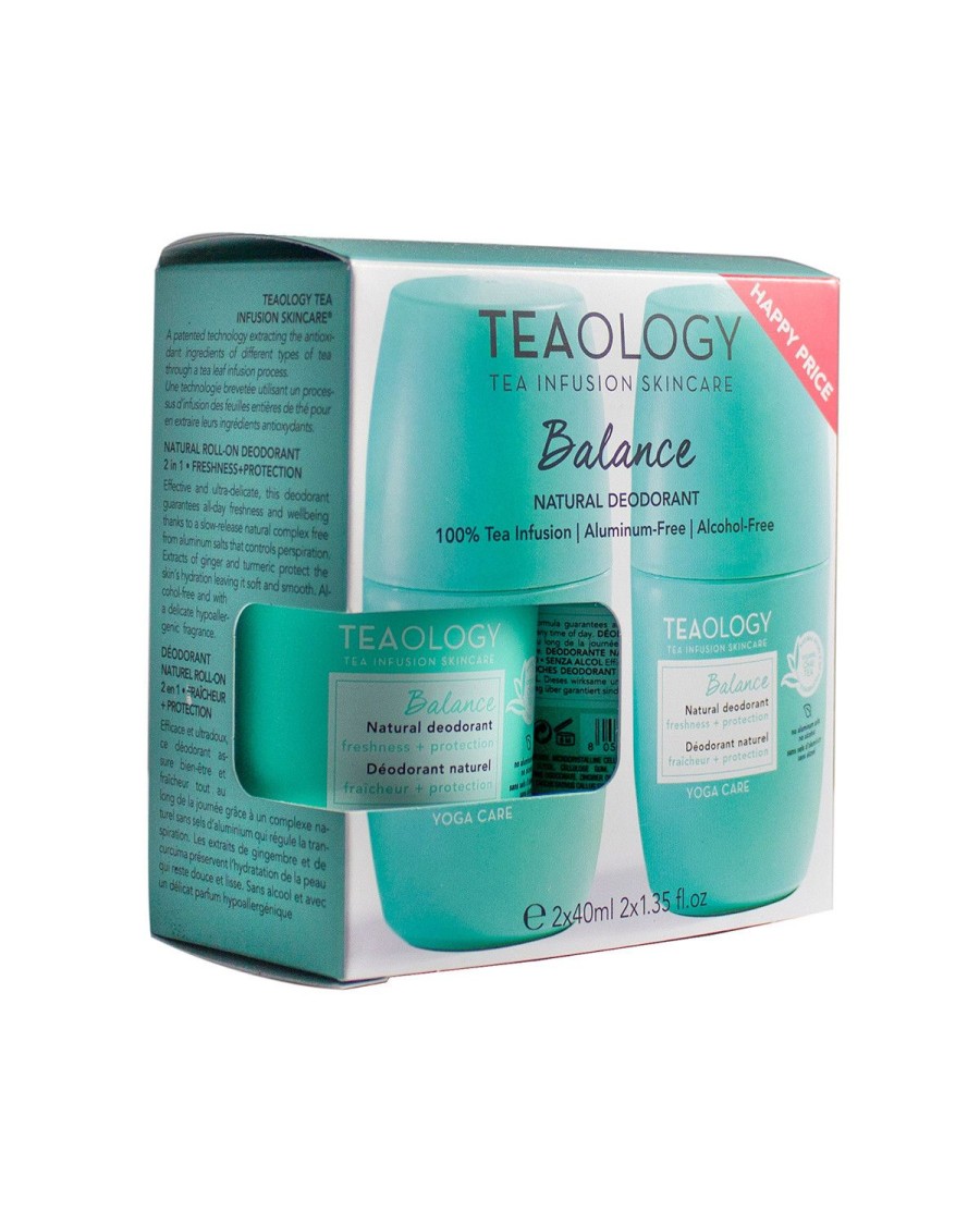 Beauty TEAOLOGY Deodorants | Teaology - Duo Yoga Care Balance Natural Deodorant Light Blue