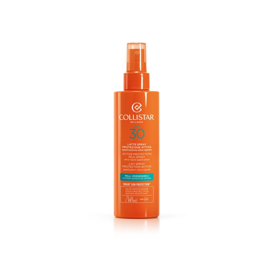 Beauty COLLISTAR Body Suncare | Active Protection Milk Spray Hyper-Sensitive Skins Spf 30 Orange