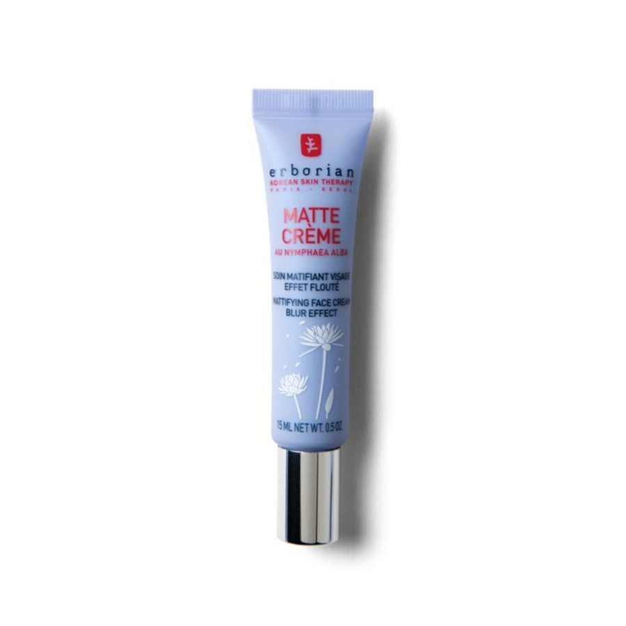 Beauty ERBORIAN Moisturizers | Matte Cream - Mattifying Cream Light Blue