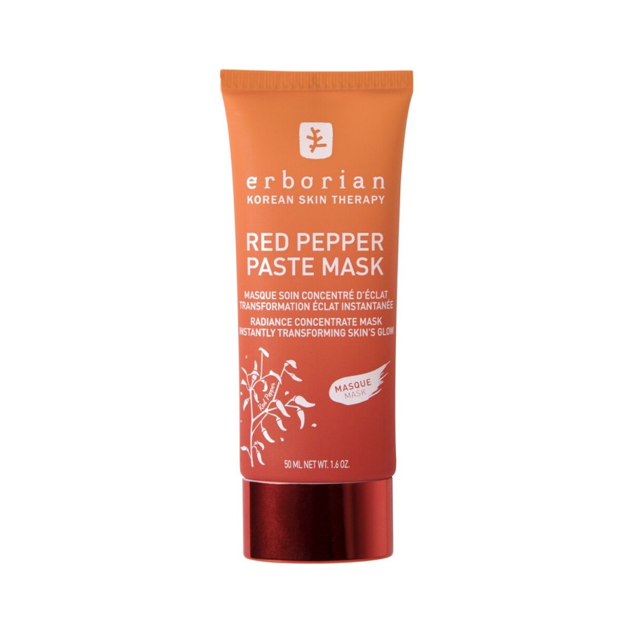 Beauty ERBORIAN Face Masks | Red Pepper Paste Mask - Mask For Dry Skin Coral Red