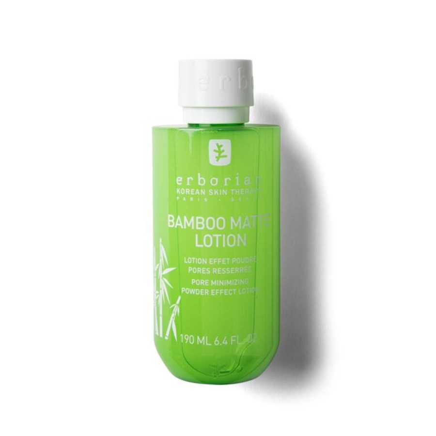 Beauty ERBORIAN Moisturizers | Bamboo Matte Lotion - Mattifying Lotion Light Green