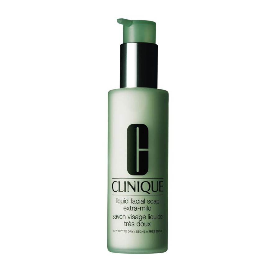 Beauty CLINIQUE Face Cleansers | Clinique Liquid Facial Soap Extra Mild With Dispenser - Dry Skin 200 Ml Green