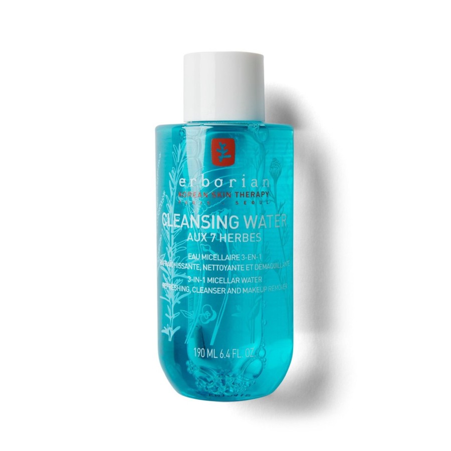 Beauty ERBORIAN Face Cleansers | Cleansing Water - Refreshing 3-In-1 Micellar Water Light Blue