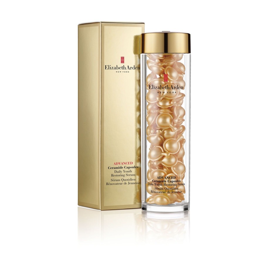 Beauty ELIZABETH ARDEN Antiageing | Advanced Ceramide Capsules Daily Youth Restoring Serum - 90 Capsules Golden Yellow