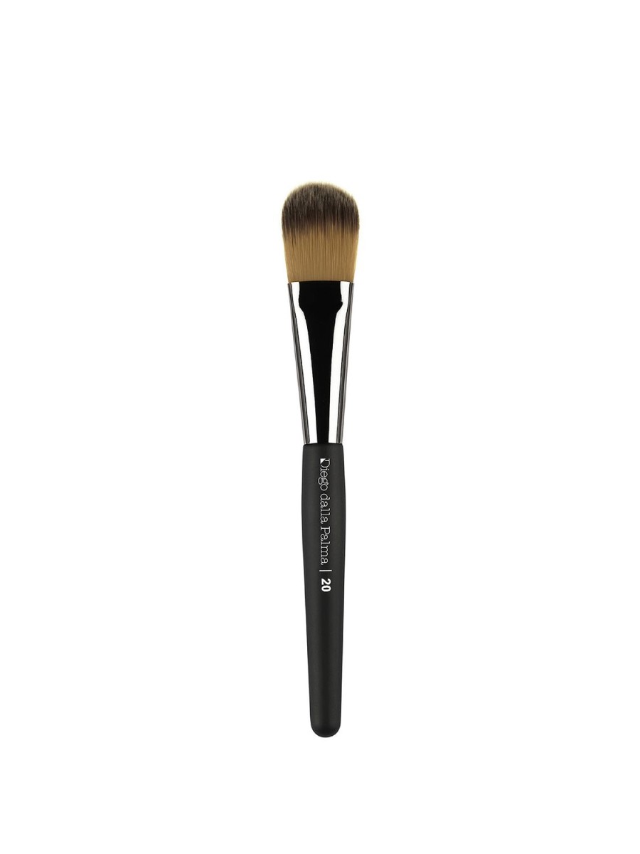 Beauty DIEGO DALLA PALMA Make-Up Accessories | Foundation And Primer Brush No. 20 Black