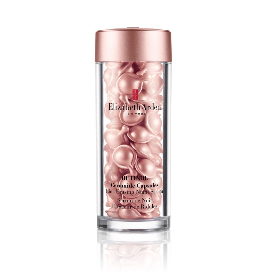 Beauty ELIZABETH ARDEN Antiageing | Retinol Ceramide Capsules Line Erasing Night Serum, 60 Capsules Pink