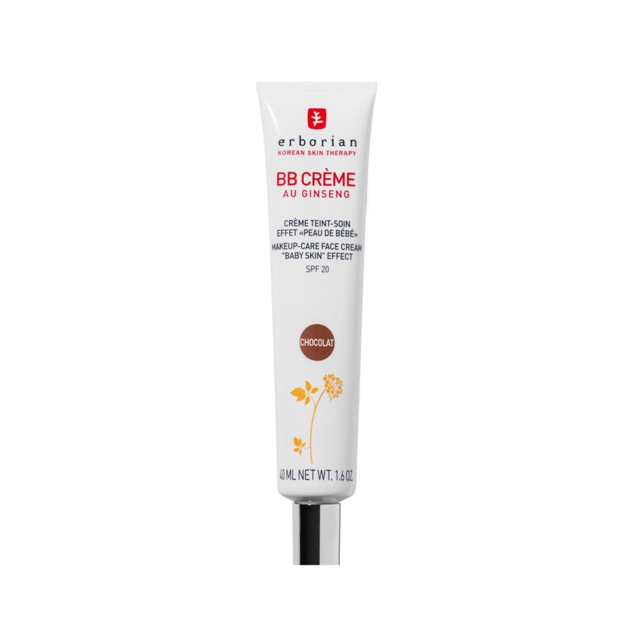 Beauty ERBORIAN Complexion | Bb Creme Chocolat 40Ml - Makeup And Skincare 2 In 1 Brown