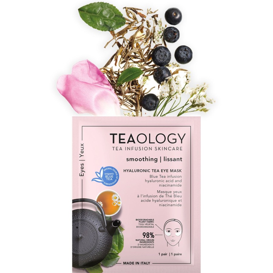 Beauty TEAOLOGY Face Masks | Eye Mask With Blue Tea Infusion Pink