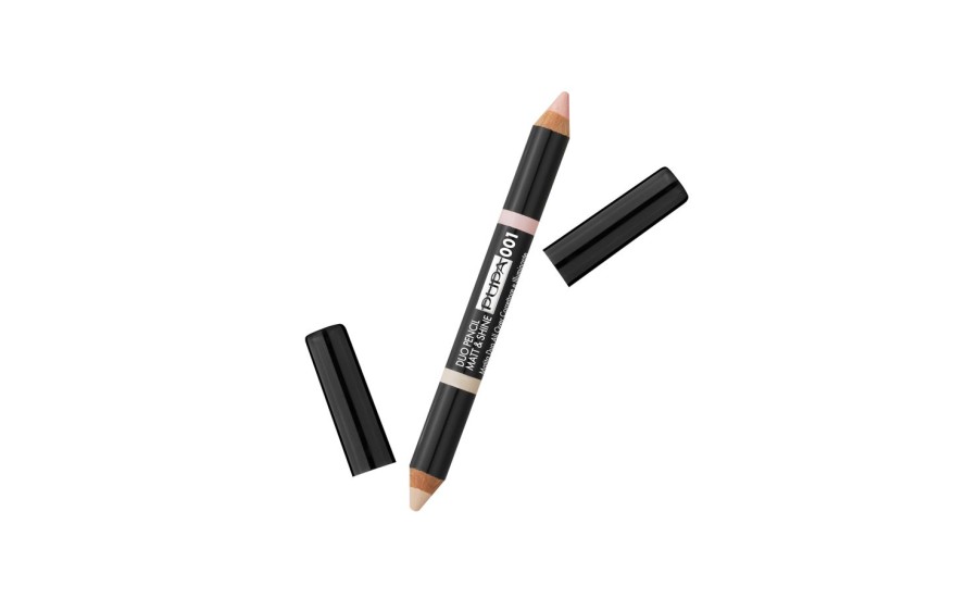 Beauty PUPA MILANO Eyebrows | Pupa Eyebrow Duo Pencil Matt & Shine - 01 001Matt&Shine Beige