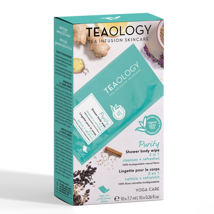 Beauty TEAOLOGY Body Wash | Teaology Purity Shower Body Wipe Multipack 7,7 Ml X 10 Light Blue