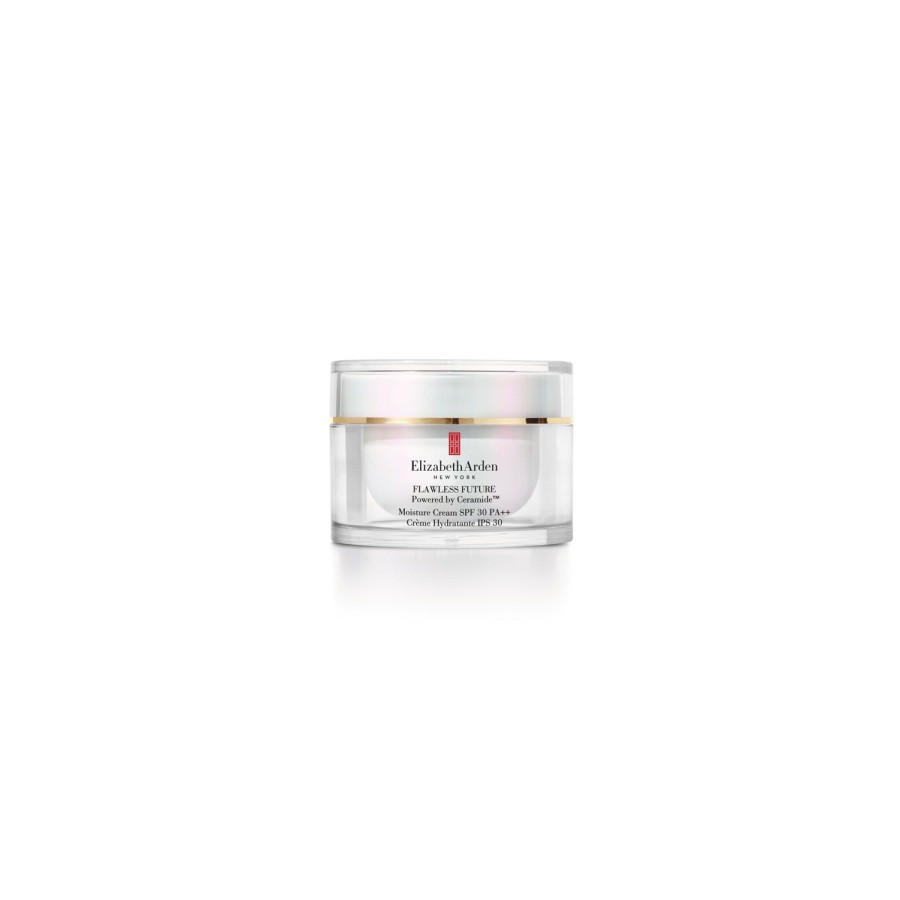 Beauty ELIZABETH ARDEN Moisturizers | Flawless Future Ceramide Spf 30 Moisture Cream Sunscreen 50 Ml Golden Yellow