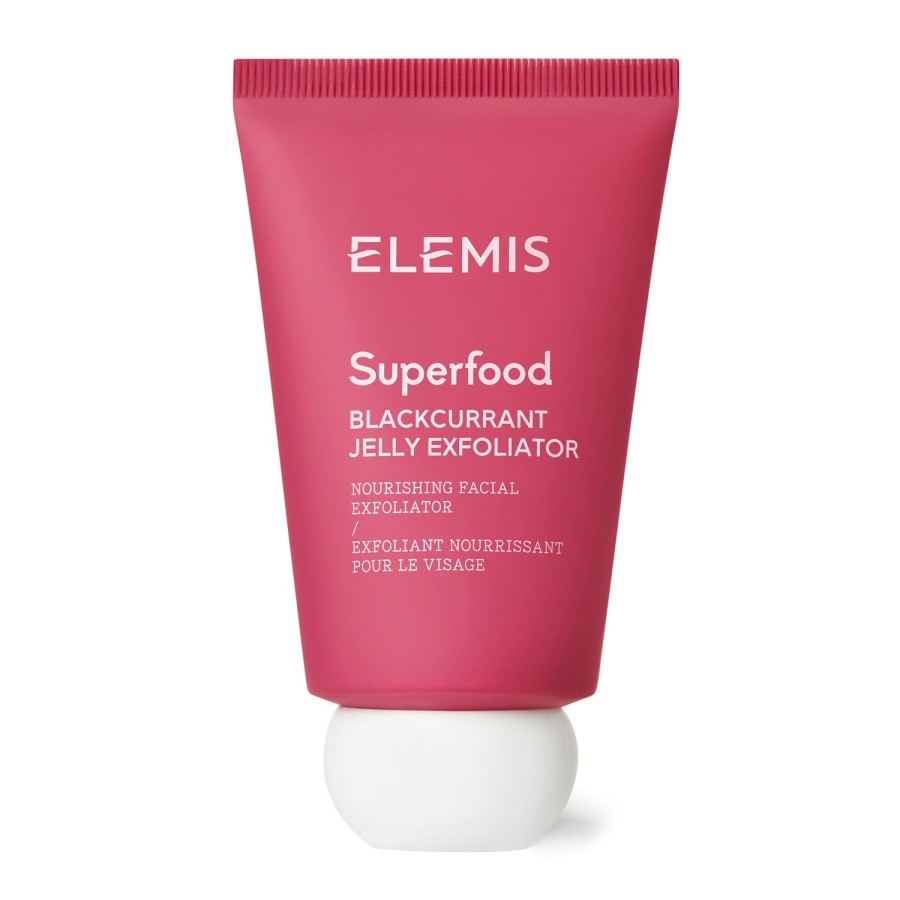 Beauty ELEMIS Scrubs And Exfoliators | Superfood Blackcurrant Jelly Exfoliator Pink Fuchsia